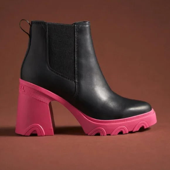SOREL Brex™ Waterproof Platform Block Heel Chelsea Boot (Women) - NEW - Picture 9 of 9